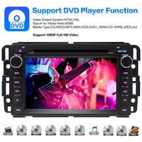 Reproductor de DVD para Auto con Apple CarPlay y Android Auto Inalámbricos para Chevrolet GMC, Bluetooth, Radio FM, Pantalla Táctil