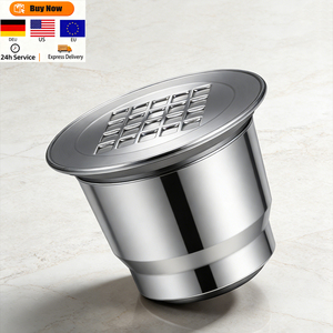 Filtre à café en acier inoxydable écologique personnalisé Everise, design luxueux, dosettes de café réutilisables, capsules de café rechargeables 4g - Product Image 1