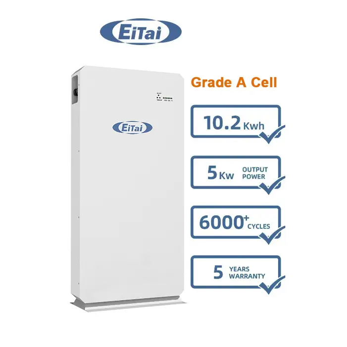 EITAI 48V 10Kwh 6000 Cycle Hybrid 200Ah 9,6 kWh 51,2 V 280Ah Lifepo4 15kW Lithium-Ionen-Solar batterie