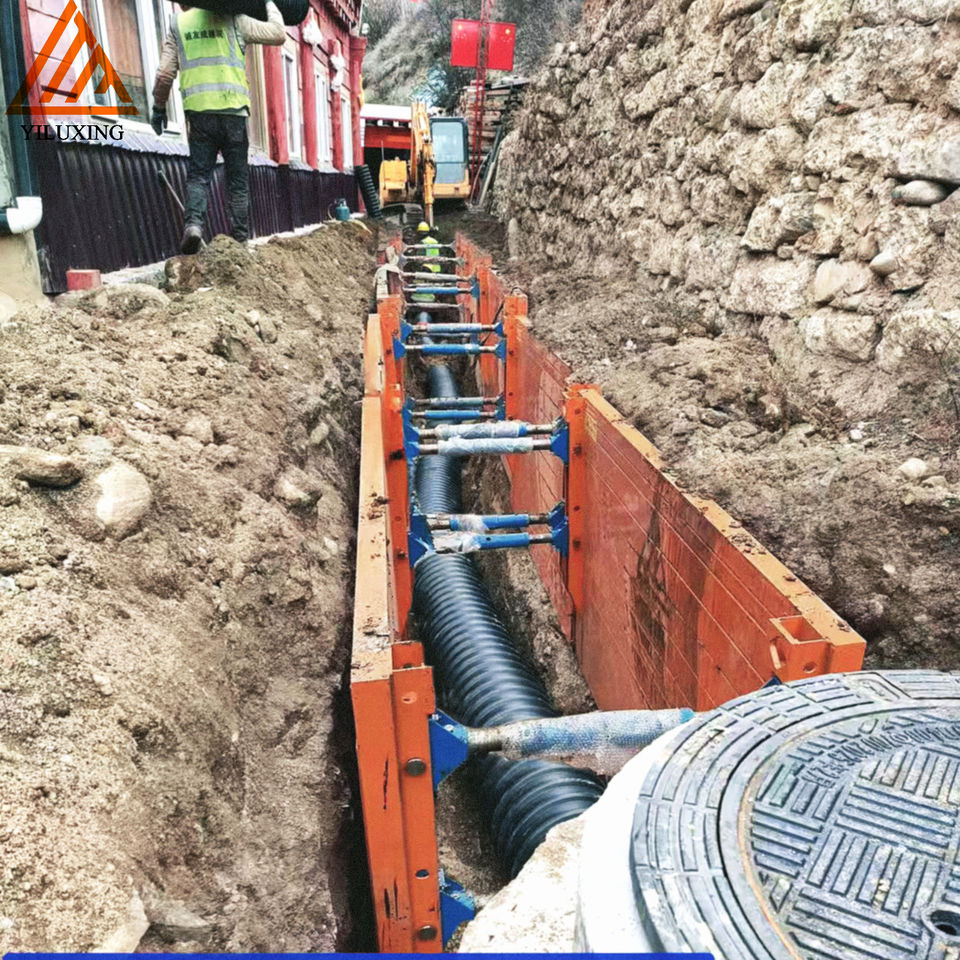 Steel Beam Shoring System-Manhole Trench Guard & Trench Box for ...