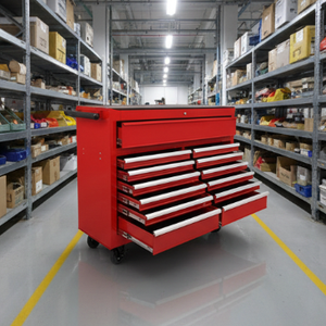 Carrito de Herramientas Metálico con Ruedas, Económico, de 13 Cajones, para Garaje, con Herramientas Incluidas - Product Image 6