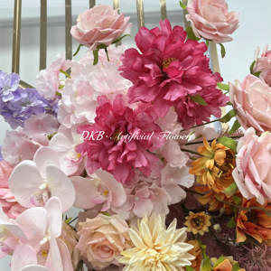 DKB populaire décoration de mariage fleurs couleurs soie vraie touche décoration de mariage décors pour les événements de mariage - Product Image 5