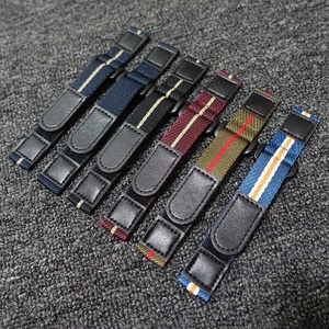 Kustom 41mm 44mm 40mm 45mm 49mm Hook & <span class=keywords><strong>Loop</strong></span> kain tali jam tangan mode nilon tali jam 20mm 22mm - Product Image 3