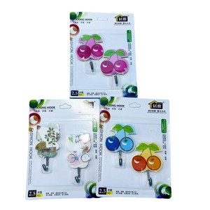 Paquete de 2 ganchos adhesivos, sin necesidad de taladrar, sin costuras, transparentes, para puertas de cocina y baño, y para pegar a la pared. - Product Image 4