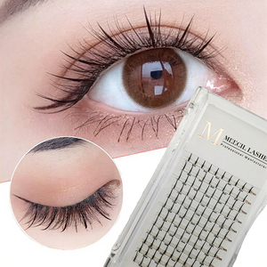 Wholesale High Quality Handmade <b>Lashes</b> 3D Spike Eyelash Clusters Extensions Hanoi Vietnam Synthetic Hair 12 Rows - Product Image 3