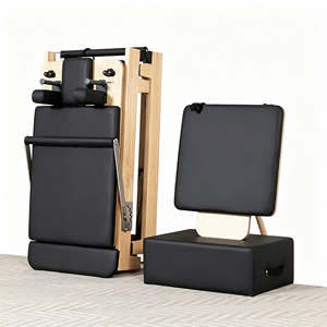 Reformer <span class=keywords><strong>de</strong></span> Pilates pliable en bois, directement <span class=keywords><strong>de</strong></span> l'usine, avec support OEM/ODM pour studios <span class=keywords><strong>de</strong></span> <span class=keywords><strong>yoga</strong></span> <span class=keywords><strong>et</strong></span> centres <span class=keywords><strong>de</strong></span> fitness - Product Image 1