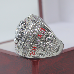 Anillo de Hip Rock del Campeonato de los Chicago Black Hawks <span class=keywords><strong>2013</strong></span>, Personalizado al por Mayor, con Siete Bolas, Unisex, Aleación de Plata 925, Chapado en Plata, con Cristal - Product Image 4