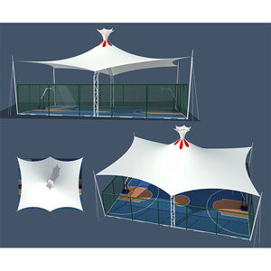 Abri extérieur grand format avec toit en membrane tendue PVDF/ETFE pour terrain de tennis - Product Image 2