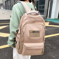 Sac à dos unisexe, nouveau, décontracté, tendance, avec inscription, pour les élèves du collège et du lycée, grande capacité, voyage, ordinateur portable, trajets quotidiens, pour garçon et fille