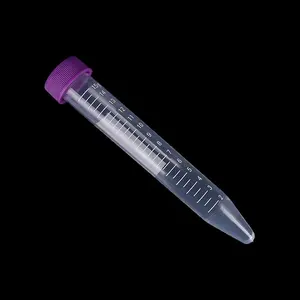 Laboratory Disposable Ware Nonpyrogenic Plastic Tube Dnase Free 15ml 12 Ml Cryovail