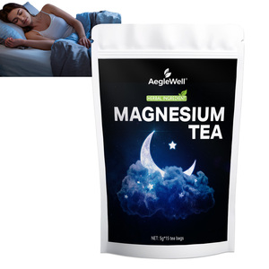 AegleWell Magnesium Kräutertee-Beutel Natürliche Pflanzliche Nervenberuhigung Unterstützt Tiefschlaf Entspannung Nachtzeit Tragbare Einzelportionen - Product Image 1