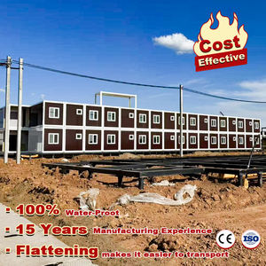 Maison Conteneur Industrielle à Emballage Plat Grandes Fenêtres pour Bâtiment de Bureau Appartement Atelier Stockage de Matériaux - Product Image 1