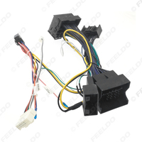 Adaptateur de faisceau de câblage de cordon d'alimentation de voiture 16 broches avec Canbus et LVDS pour Audi Q5/A4L/A1 (11-15) stéréo de garniture de niveau moyen/bas
