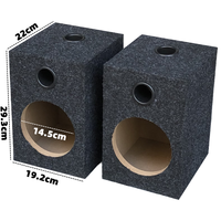 Vente chaude Boîte de voiture Haut-parleur de 6.5 pouces Boîte en bois élargie Boîte de test de basse vide avec trou de tweeter