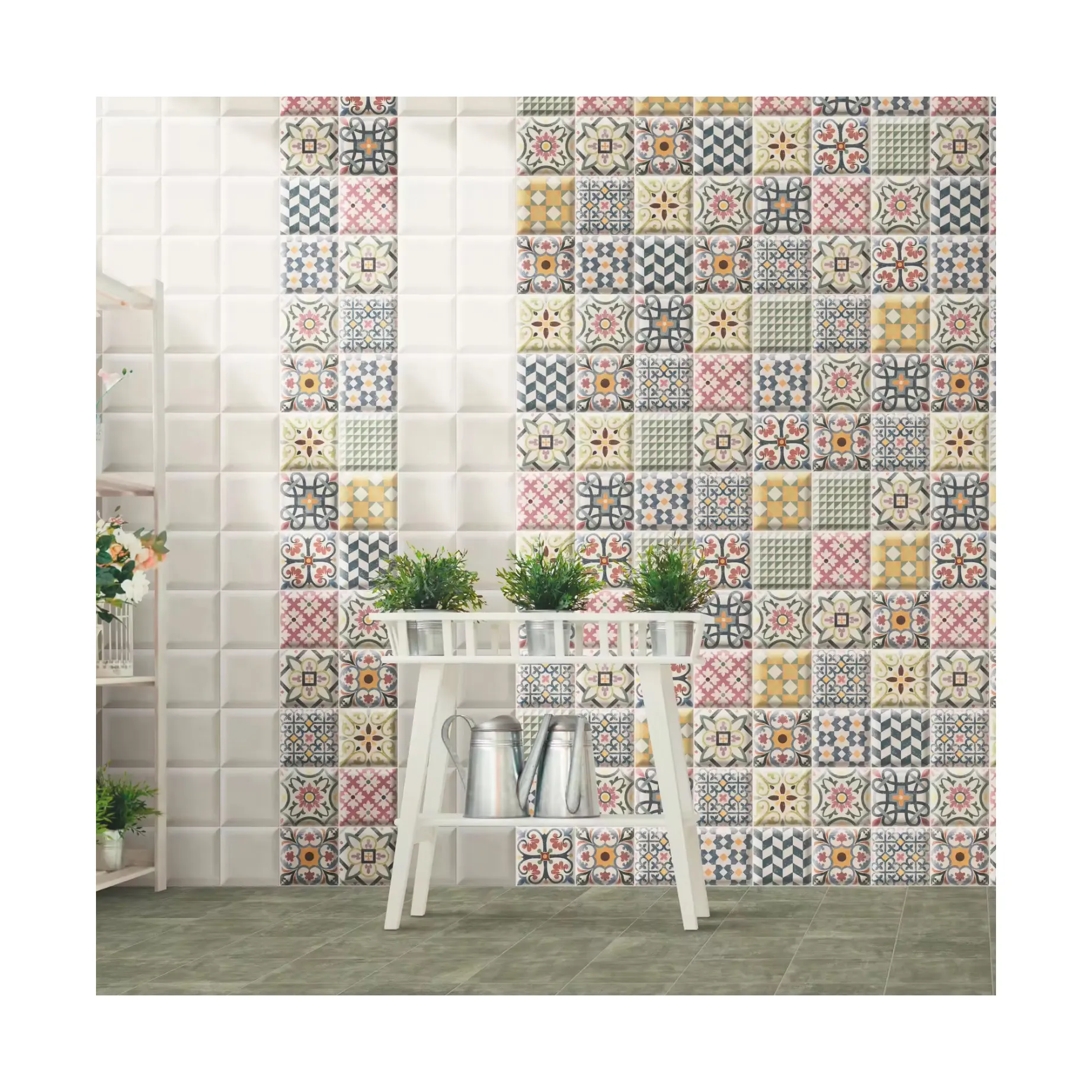 Foshan FaTong-azulejo de baño de Color, para pared Interior, 152x152mm, cerámica de pan