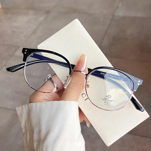 Nouvelles lunettes demi-cerclées rectangulaires anti-lumière bleue unisexe avec verres en acétate, origine Taizhou N3 88002 - Product Image 4