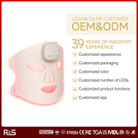 Machine de soin de la peau sans fil en silicone souple personnalisée 1070nm avec masques LED pour le visage