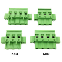 Kit complet de bornes sans soudure traversantes de 7,62 mm en 3 pièces, boîtier et connecteur mâle et connecteur femelle de type A/B, connexion sans outil