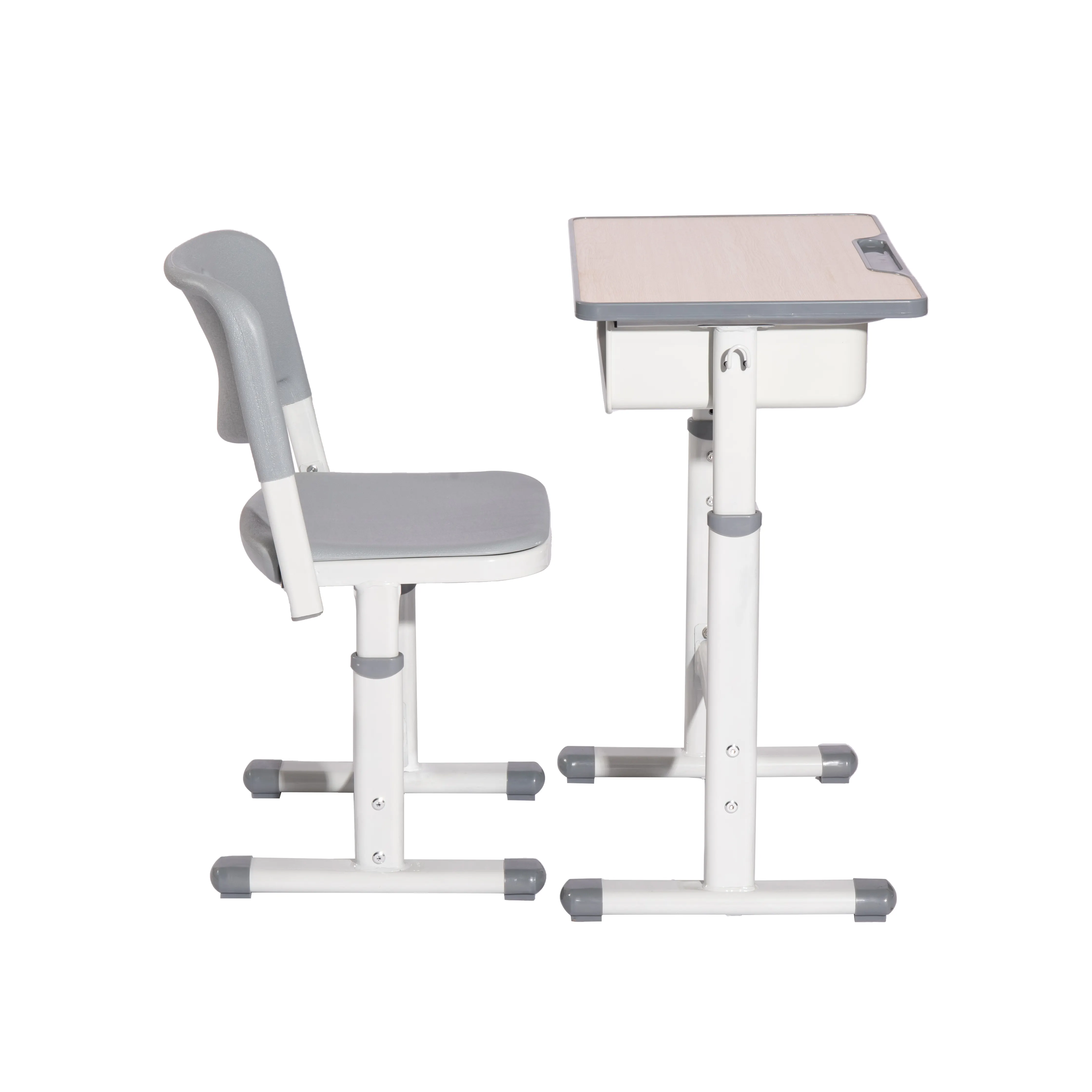 Mesa y silla elevadora ajustable de diseño moderno para dormitorio escolar, sala de estar, hogar, oficina, montaje de Metal desmontable