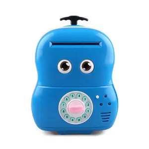 363-9A中国批发电动钱箱拉杆行李箱存钱罐玩具儿童礼品