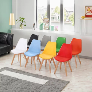 Chaise <span class=keywords><strong>de</strong></span> salle à manger <span class=keywords><strong>en</strong></span> plastique PP avec pieds <span class=keywords><strong>en</strong></span> bois, style scandinave classique, prix d'usine, style nordique moderne, pour restaurant, café, hôtel, salon - Product Image 3