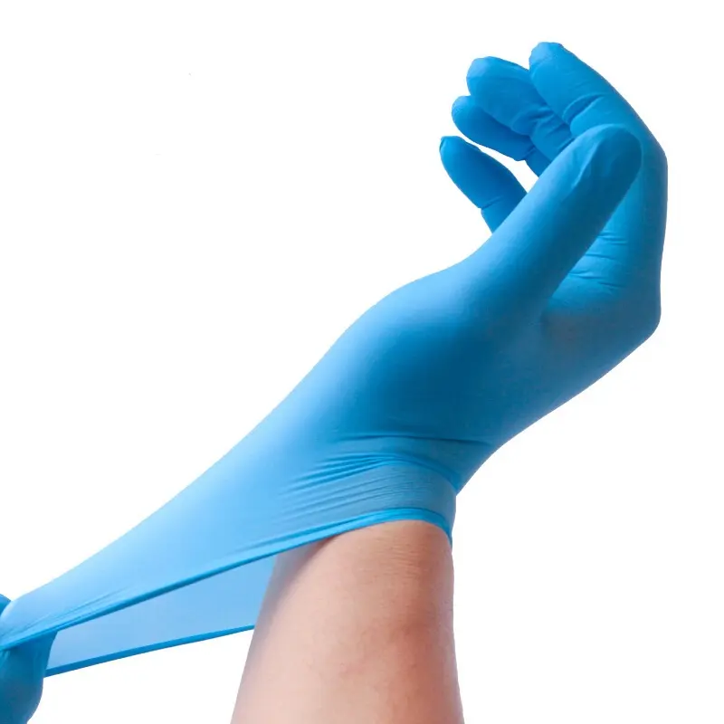 Cotaus công nghiệp không tiệt trùng phòng sạch Găng tay Nitrile màu xanh
