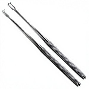 Ganchos ginecológicos de 2 puntas de alta frecuencia para cirugía láser, instrumentos de acero inoxidable con doble aislamiento, clase ginecológica - Product Image 1