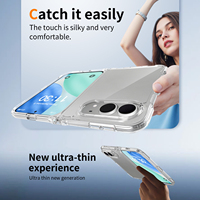 Coque de téléphone transparente pour iPhone Duo 18 Fold 18Pro 17Air 16 15Pro Max, en TPU souple/PC rigide, anti-rayures, antichoc, protection