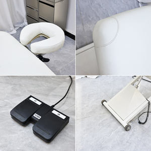 <span class=keywords><strong>Table</strong></span> de <span class=keywords><strong>massage</strong></span> <span class=keywords><strong>électrique</strong></span> portable avec tête réglable pour spa, salon de beauté, salon de coiffure, soins du visage et extensions de cils - Product Image 4