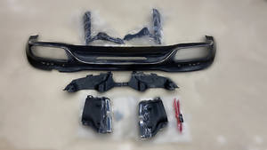 Diffusore posteriore 222 per <span class=keywords><strong>Mercedes</strong></span> <span class=keywords><strong>W222</strong></span> S400 S320 S600 S500 S classe lifting S63 AMG S65 AMG tubo di scarico del labbro posteriore - Product Image 2