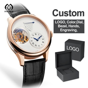 Deri Kayışlı Mekanik Mekanizmalı İbreli Işıklı 10ATM Su Geçirmez <span class=keywords><strong>Tourbillon</strong></span> Erkek Saati - Product Image 1