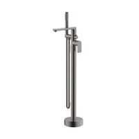 Robinet de baignoire autoportant de haute qualité, populaire, finition bronze, mitigeur de sol pour salle de bain, robinet de douche et de baignoire