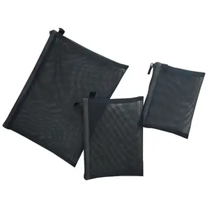 Transparente Mesh Tragbare Aufbewahrung tasche für Toiletten artikel mit großer Kapazität zum Tragen mit Reise-Nylon-Make-up-Tasche