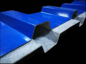 Vente directe d'usine Feutre en polyester <span class=keywords><strong>anti</strong></span>-<span class=keywords><strong>condensation</strong></span> avec côté collé Feuille de toiture en acier - Product Image 2