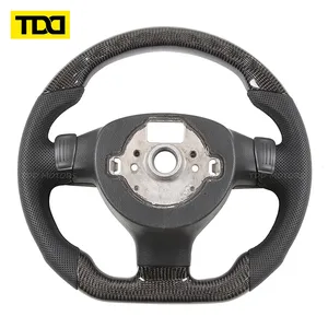 Volante de fibra de carbono TDD para Volkswagen VW Golf 5 Mk5 GTI R32 Passat R GT B30 JETTA GLI MK6 - Product Image 3