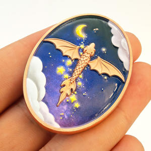 เหรียญที่ระลึกโลหะเคลือบทอง/เงิน พิมพ์ลายโลโก้แบบกำหนดเอง 2 มิติ 3 มิติ ด้วยเทคนิค UV สำหรับสะสม ของที่ระลึก หรือเหรียญรางวัล - Product Image 5