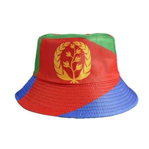 Gorra de pescador de poliéster 100% con bandera nacional de Estados Unidos, México y Canadá, estilo deportivo 2026, con ala ancha y protección solar. - Product Image 5
