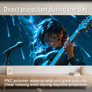 Pantalla de Proyector Topleo Portátil, Blanca, con Rejilla Anti-Luz, para Cine al Aire Libre, Pantalla de Proyección Grande de 120 Pulgadas para Cine en Casa - Product Image 6