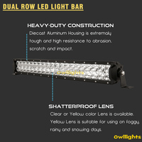 Barra de Luces LED Antiniebla de Doble Fila para Automóviles 4x4, 12V 24V 42" 240W IP68, Resistente al Agua, para Patriot Wagoneer UTV Camioneta SUV, 2026
