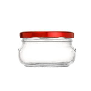 Usine 80ml 3oz large bouche ronde en verre transparent <span class=keywords><strong>nid</strong></span> d'oiseau caviar bouteille de stockage miel bocal en verre avec couvercle - Product Image 2