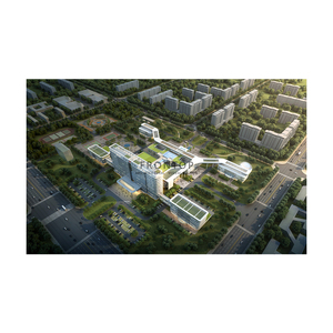 خدمات تقديم ثلاثية الأبعاد للمستشفيات منظر جوي تصور معماري للمرافق الطبية - Product Image 5