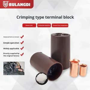 干式铜连接器<span class=keywords><strong>2</strong></span>种尺寸压接套管 (预填充电线盖) IP67防水50v额定通用应用18-10 - Product Image 5