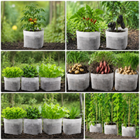Sacs de culture souples en tissu blanc pour pépinières, semis, herbes et légumes – Vente en gros