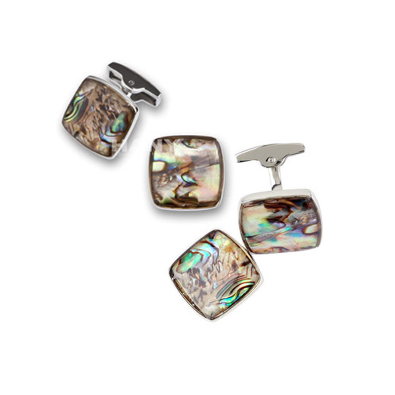 Popular Silver Elegant Customizable Cufflinks With