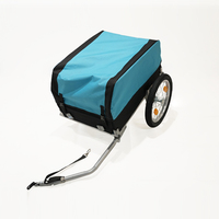 Remorque de vélo pliable compacte 62x15x75cm 80kg Roues gonflables de 16 pouces OEM Personnalisé