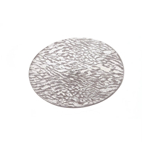 Vente flash - Set de table rond de plage de style américain classique, unisexe, de haute qualité, en plastique PP écologique, diamètre 380 mm, pour usage extérieur
