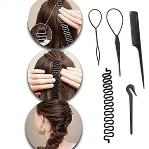 Factory wholesale Styling Tools Sets DIY Hair Accessories Styling Tools Salon Fast Hair Braiding For Girls Hair Braider Tool