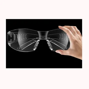 Venta caliente CE Ansi Z87 Gafas de protección ocular Elegante antiniebla Claro Negro Seguridad Gafas DE TRABAJO Gafas protectoras de moda