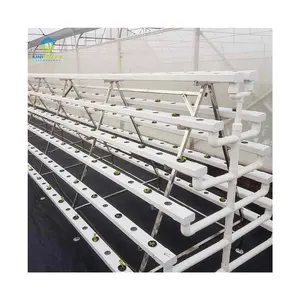 A-frame Pvc Nft通道水培系统垂直多层式用于温室农业绿色蔬菜种植