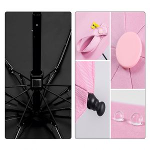 High Quality Custom Printed Mini Pocket Windproof Portable 3 Folding <b>Umbrella</b> for Adults - Product Image 3